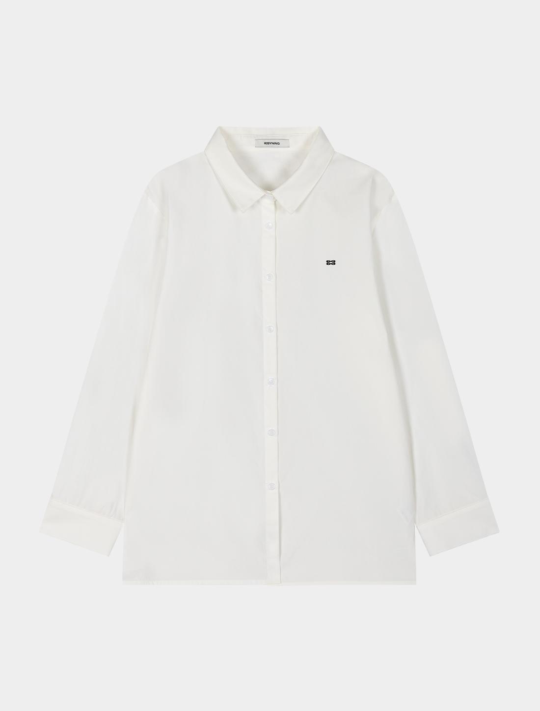 Kissing Ground Over Fit Shirt (Ivory) Ivory
