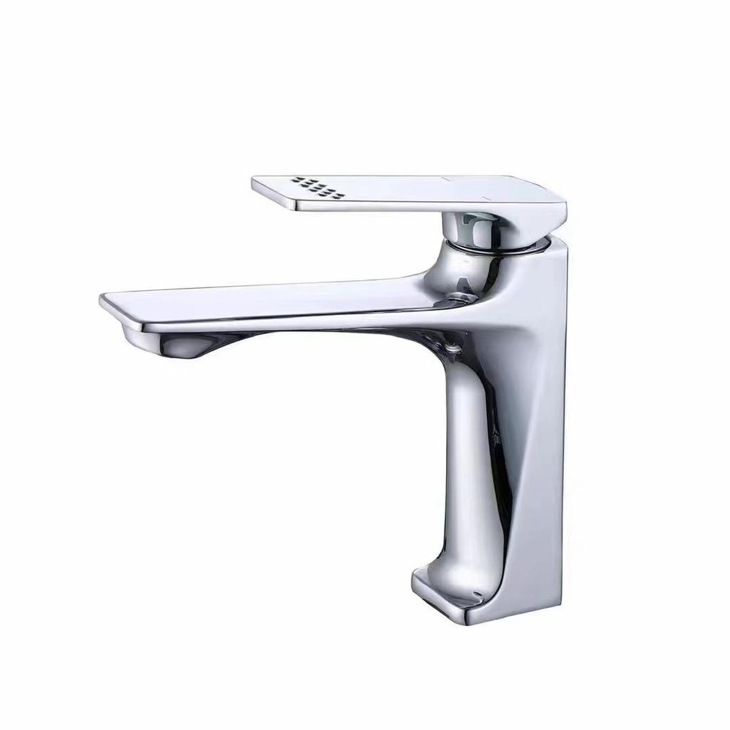 Full Copper Three Dimensional Cutting Design for Hot and Cold Faucets,bathroom Sink,washbasins,bathroom Countertops,basin Faucet