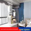 Punch-Free Telescopic Clothes Rack & Hanger for Space-Saving Storage