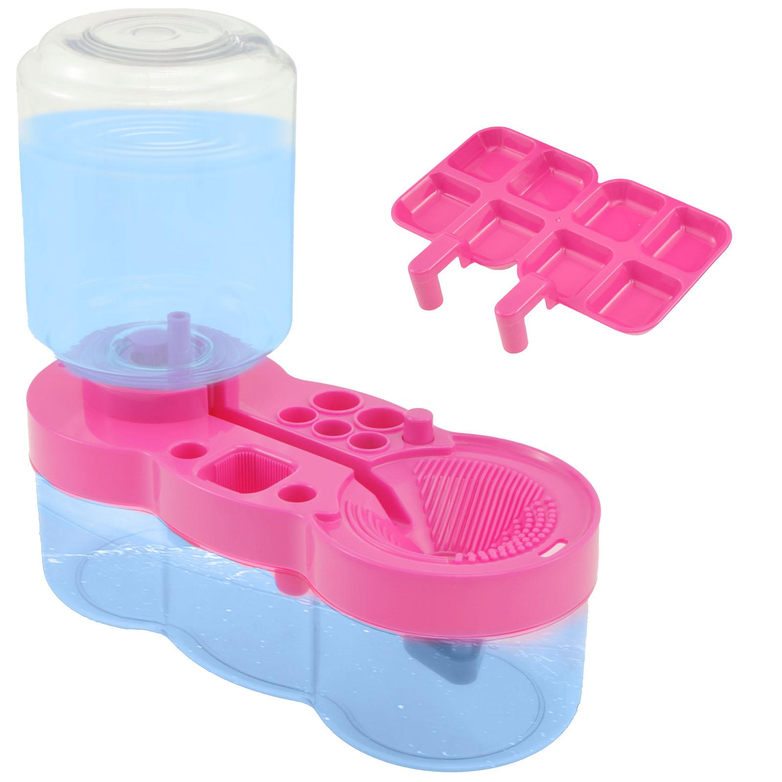 

Кисть для мытья с кнопкой слива Автоматическая циркуляция воды Акварельная ручка Чистящее ведро Инструмент для чистки художественных кистей фиолетовый