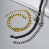 Photo Projection Bracelet Stainless Steel Cuban Link Chain Personalized Picture Memory Jewelry Gift for Men Women Family