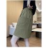 Women High Waist Cargo Skort Elastic Waist Casual Shorts With Pockets