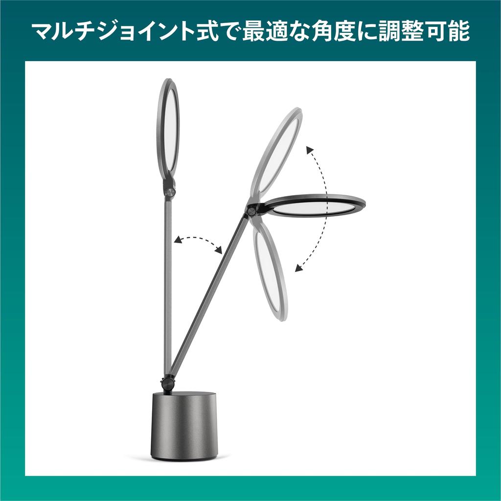 Philips DSK603 Desk LED Ring Space Stand Web Actress Photography Remote Tabletop Desk Blue Light Touch Includes Easy on the Automatic Dimming Genuine