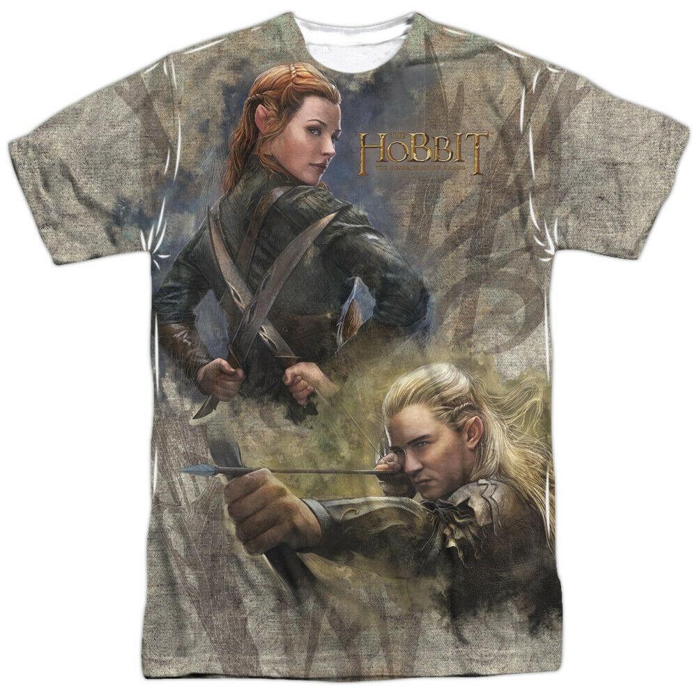 

The Hobbit Desolation Of Smaug Elves Legolas Sublimation Licensed Adult Unisex T-Shirt