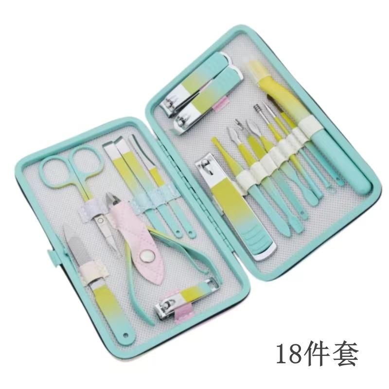 Manicure Set Nail Clipper Set Men Women Toe Finger Nail Clipper Personal Care Tools Portable Travel Case Manicure Pedicure Tools