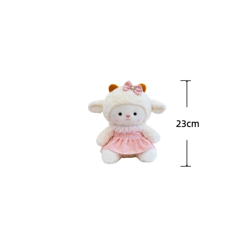 Sheep Plush Toys 23283848Cm Dressing Sheep Stuffed Doll Kawaii Home Decor Toys Accompany Adorably Sleep Toy Birthday Gifts