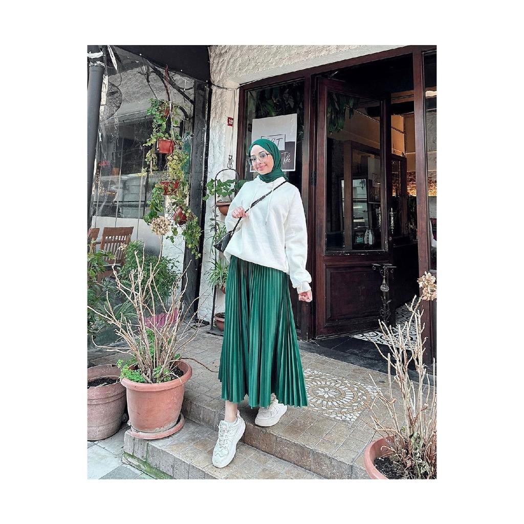 Pleated Skirt | Anthracite