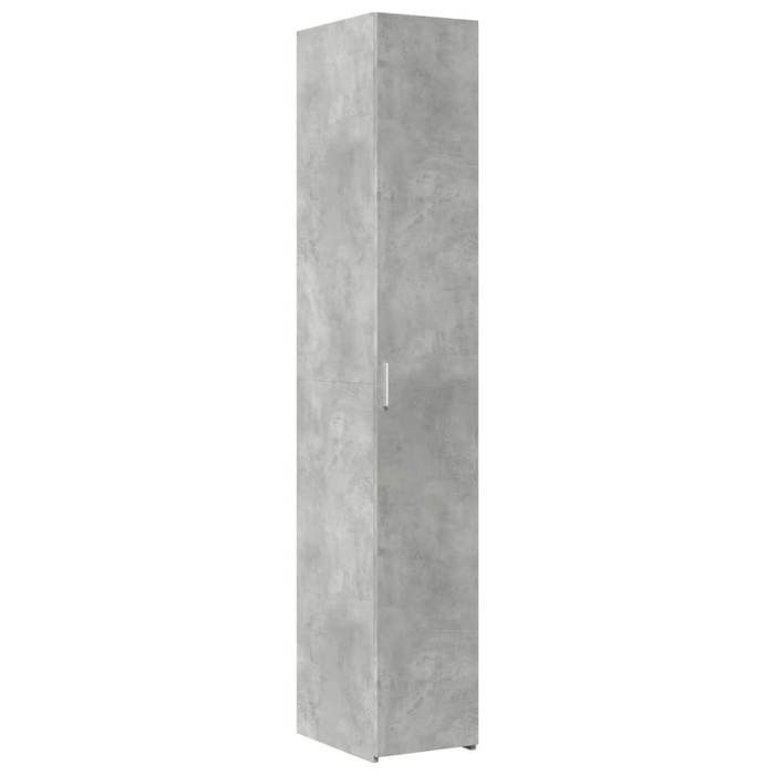 VidaXL Buffet haut gris béton 30x42,5x185 cm bois d'ingénierie, buffet, armoire de rangement, panneau latéral, armoire, 3281395