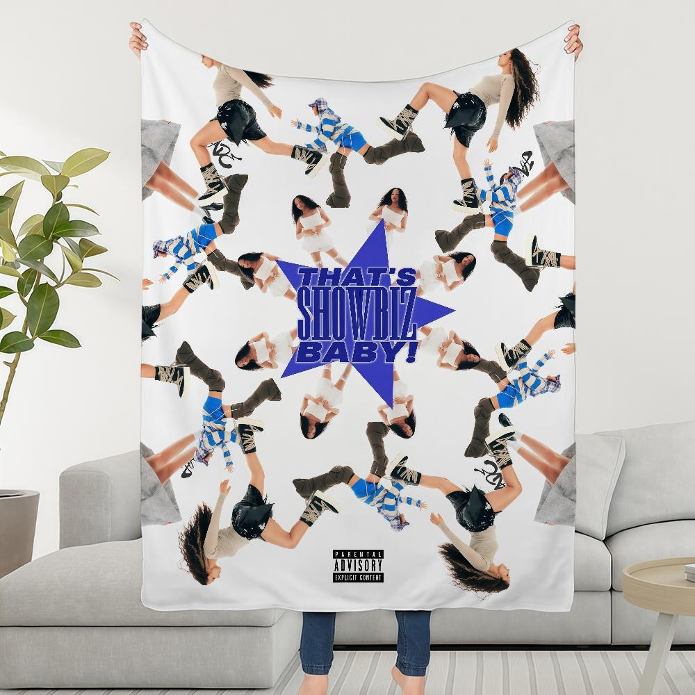 J-JadeS-ES T-ThirlwallS Thats Showbiz Baby Blanket Soft Warm Furry Throw Super Kids Toys Bed Sofa Car Cradle 75x90cm