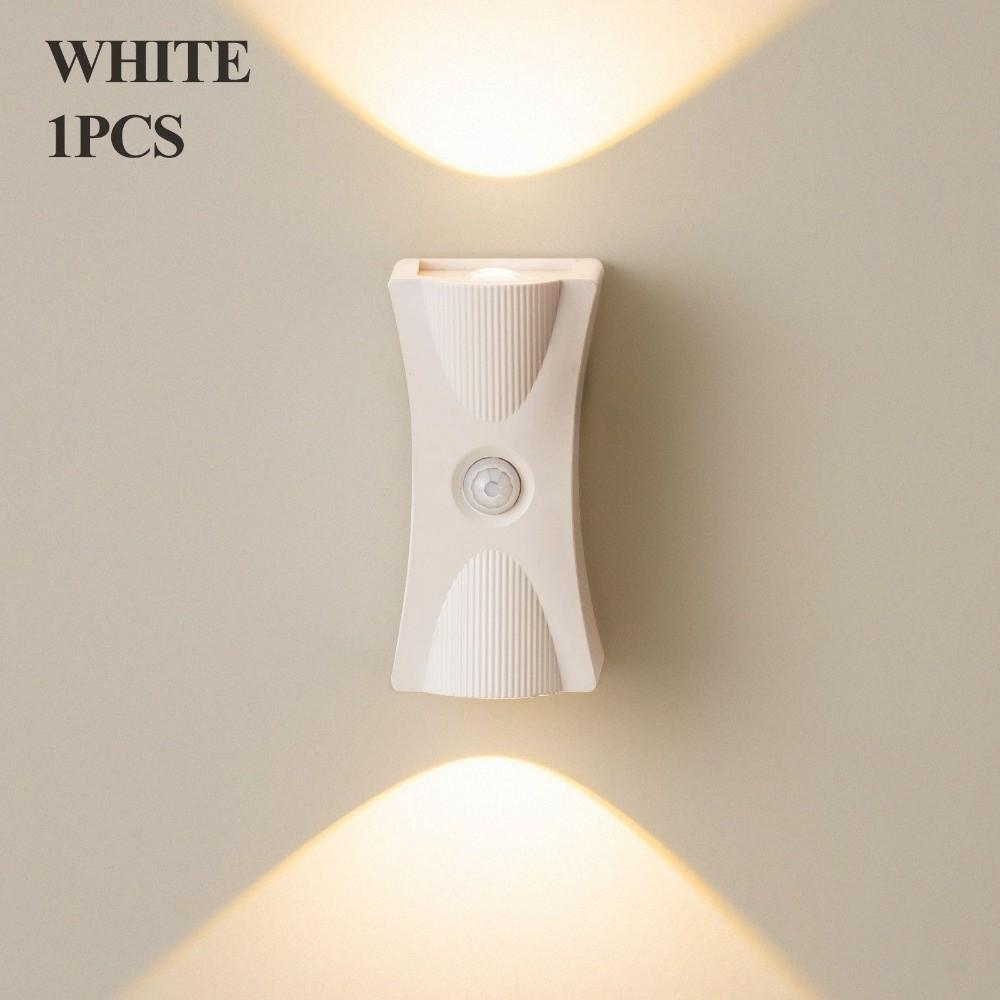 Adjustable Brightness LED Wall Lamp Wireless Magnetic Base Rechargeable Night Light ABS Body 3 Color