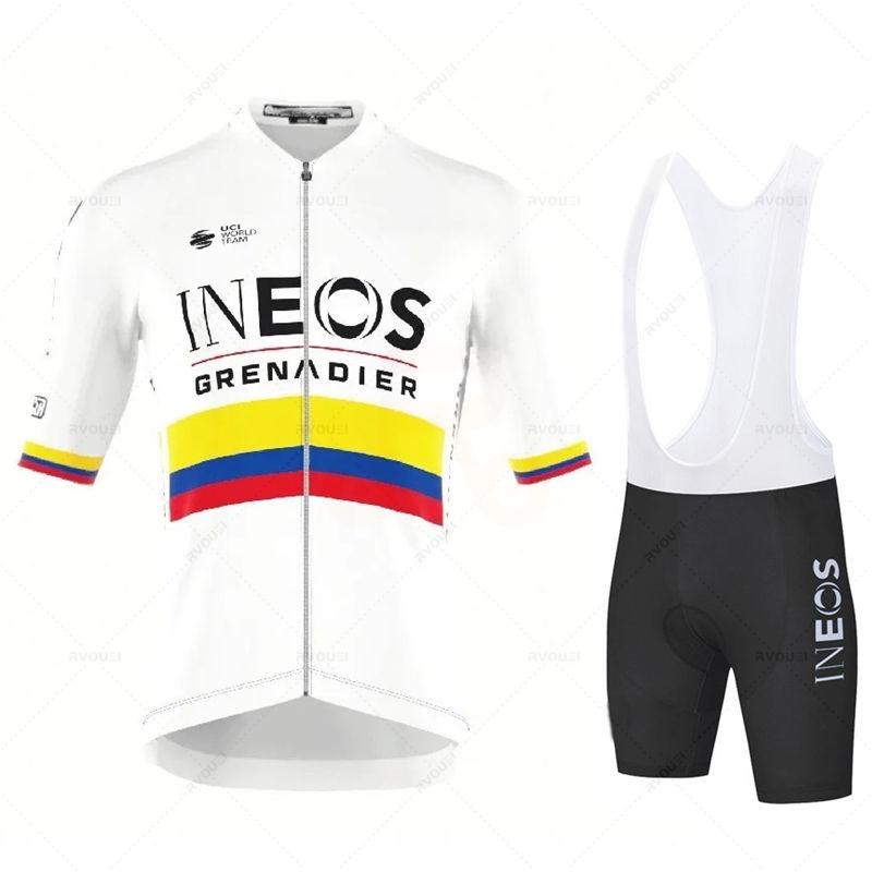

2026 Limited Edition: Filippo Ganna Hour Record Bioracer Icon Cycling Jersey Set Summer Bicycle Suit Clothes Ineos Maillot Ciclismo XXL