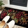 Gothic Rose Artwork Office Rug Chair Mat, Entryway Carpet, Suitable for Front Door, Bedroom, Living Room, Desk, Holiday Gift