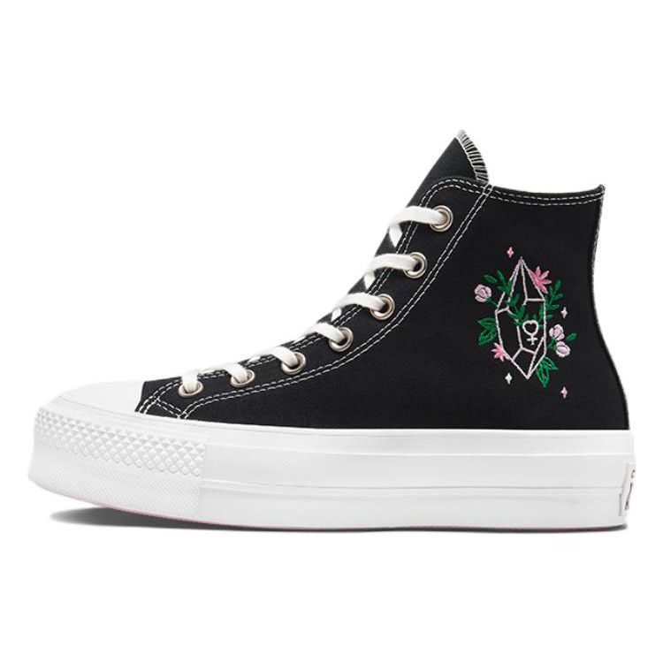 Converse Chuck Taylor All Star Lift Comfortable Lightweight High-Top Canvas Shoes Women Sneakers Black White A03739C