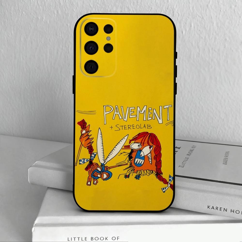 Indie Rock Band P-Pavement Phone Case For Samsung S25,S24,S21,S22,S23,S30,Ultra,S20,Plus,Others Soft Black Case