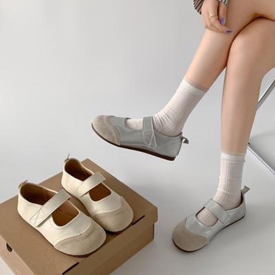 Retro Flat-bottomed Shallow Toe Single Shoes New Soft-soled Shoes