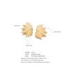 Yhpup Stainless Steel Metal Leaf Stud Earrings for Women Tarnish Resistant Vintage Fashion Plant Jewelry Waterproof Wholesale