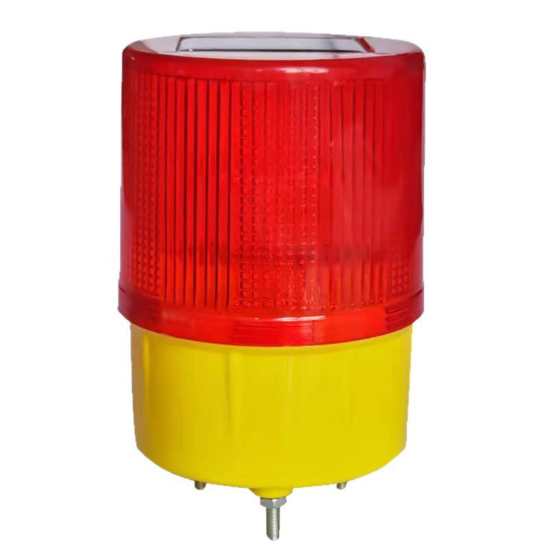 Solar Tower Crane Safety Light - Flashing Nighttime Traffic Signal for Construction Sites