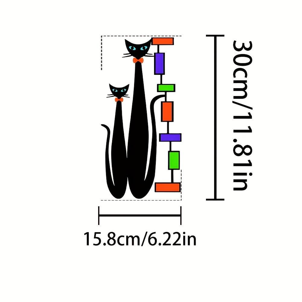 1PC Nordic Style Cute Cartoon Cat Wall Decoration Murals Home Courtyard Garden Art Decoration Hanging Wall Decoration Crafts