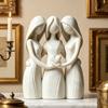 Sisters Friendship Statue 3D Printed 3 Sisters Figurine for Living Room Office Dorm Apartment Home Decor Heartfelt Gift for Women