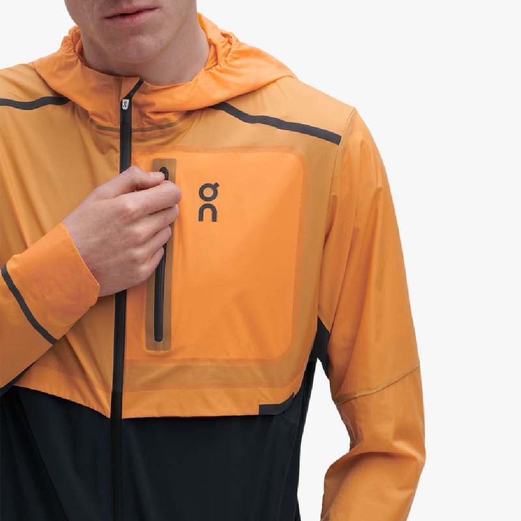 On Weather Jacket Lightweight Windproof Waterproof Running Hooded Jacket Men Jackets Mango Navy-Blue 104.00760