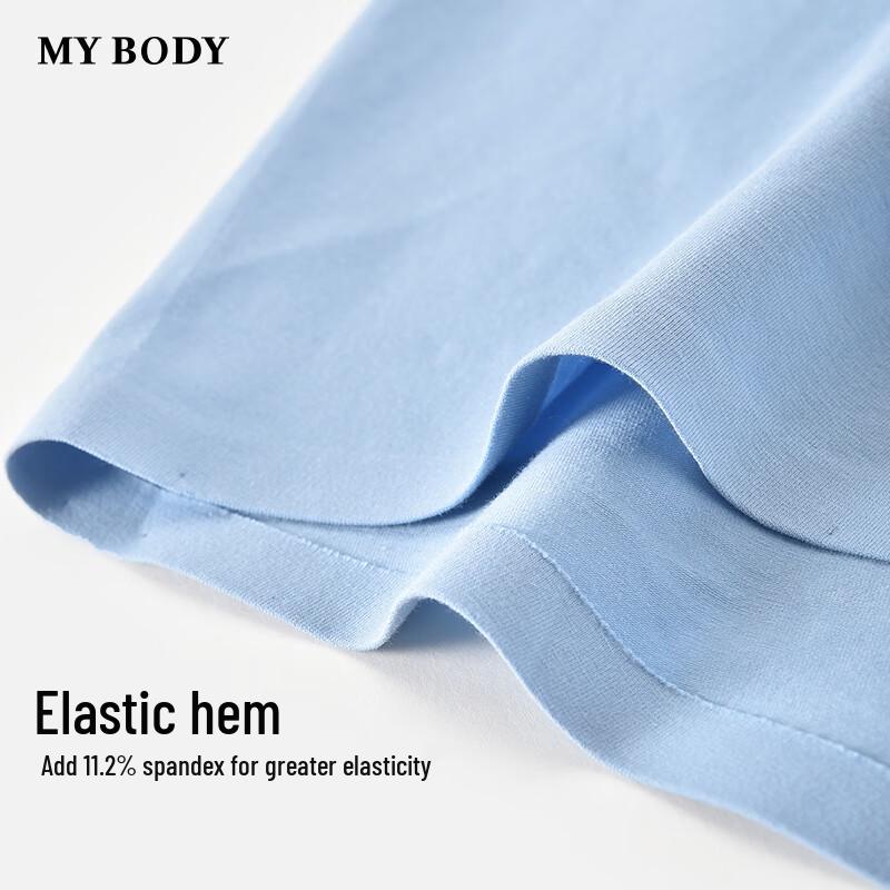 Mybody Men's Mid-Waist Seamless Boxer Briefs