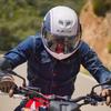 Original LS2 FF906 Motorcycle Helmet with Rear Flip Over Full Face, Dual Lens, Men's and Women's Motorcycle All Season Anti Fog