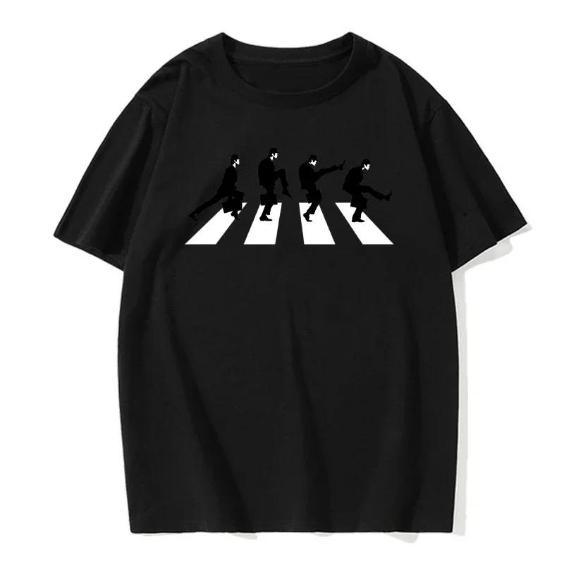 Men T-Shirt Monty Python The Ministry Of Sily Walks T Shirt Fashion Funny Short Sleeved Cotton Oversized Tshirt Personalty Tee