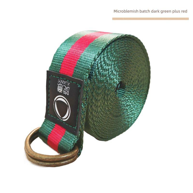 

Ремень для йоги Ремень для растяжки Эластичная лента Натяжная лента Ремень для растяжки Aiyangge Профессиональный вспомогательный инструмент для йоги Веревка для йоги Веревка для йоги Big Sale specials micro-blemish Green Red 3 meters