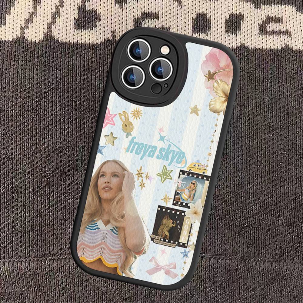 Custodia per telefono Singer F-Freya Skye per iPhone 16 15 14 11 12 13 Pro Max Plus Scocca Posteriore in Pelle