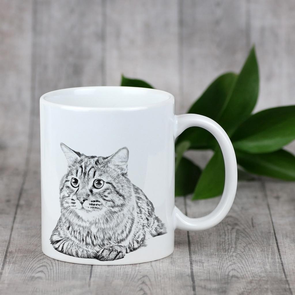 Kurilian Bobtail - Cup with a Cat, Cute Cup with Graphics, a Gift with Your Photo from the Art-Dog Brand