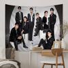 1pc Classic KPOP Hot Aateez Singer Hippie Wall Hanging Tapestries Art Science Fiction Room Home Decor Kawaii Room Decor