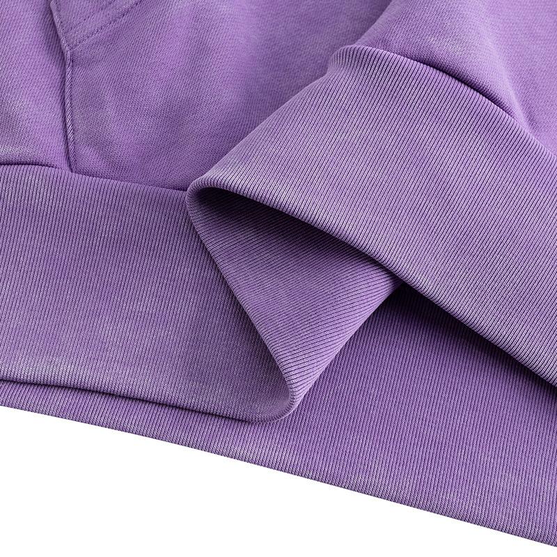 Anta Kyrie Series Trendy Versatile Loose Hooded Long Sleeve Sweatshirt Unisex Sweatshirt Jasmine-Purple 172531702R-4