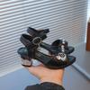 New Girls' Sandals for Children New Style for Summer Shoes for Middle and Large Children High Heels