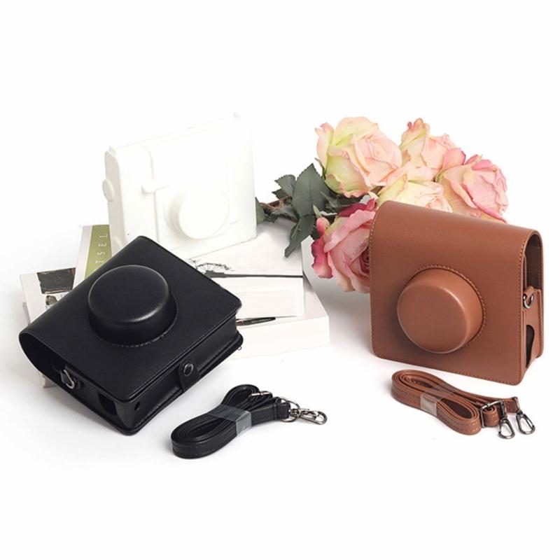 Weiche Kameratasche Tasche PU-Lederhülle mit Schultergurten für Wide Instants Kamera Hülle