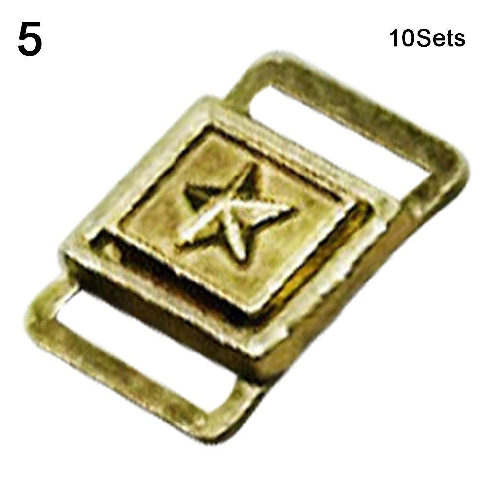 

10 комплектов 7 мм мини ультра-маленькие металлические звездочки пряжки для ремня кукольные сумки одежда обувь пряжки ретро аксессуары для шитья кукол своими руками