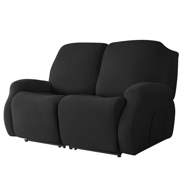 1 /2 /3 /4 Seat Recliner Sofa Cover Stretch Reclining Sofa Cover For Living Room Soft Solid Color Armchair Covers Washable 4 Pieces