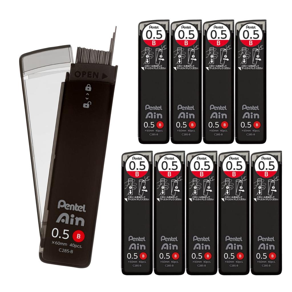 Pentel Mechanical Lead Pentel Ein B 10pcs 0.5mm C285-B