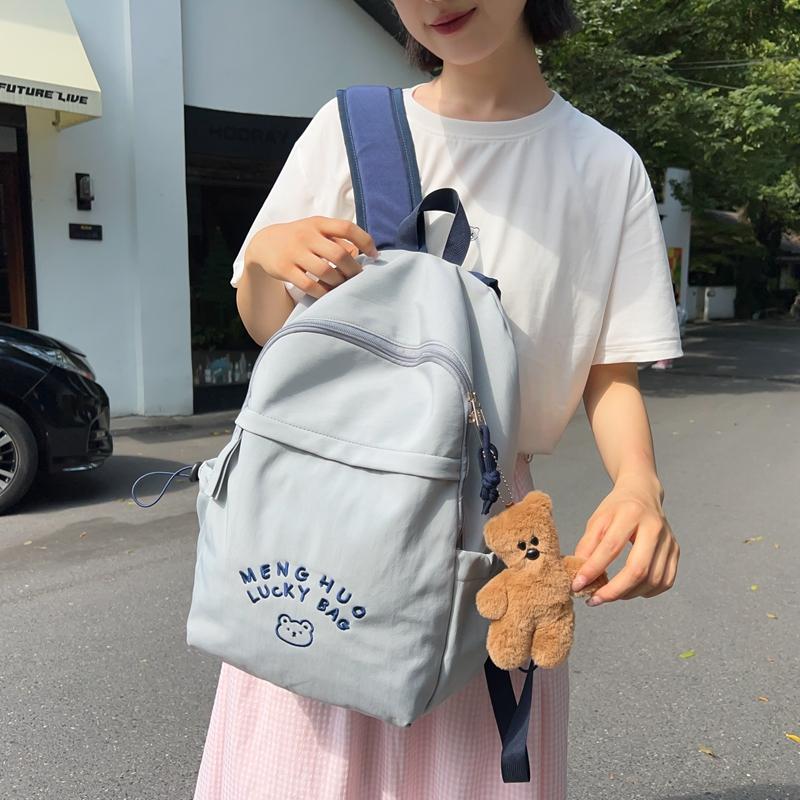 Ученики младших классов средней школы школьный рюкзак письмо большой емкости рюкзак — фото 20