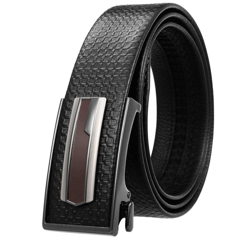 First Layer Cowhide Belt, Automatic Inner Buckle Men'S Belt Ly36-21783-5