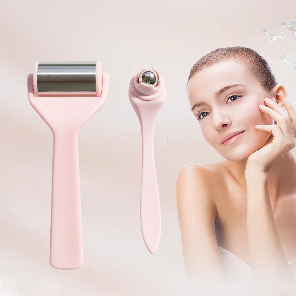 

Stainless Steel Ice Roller & Eye Cream Massage Stick Set
