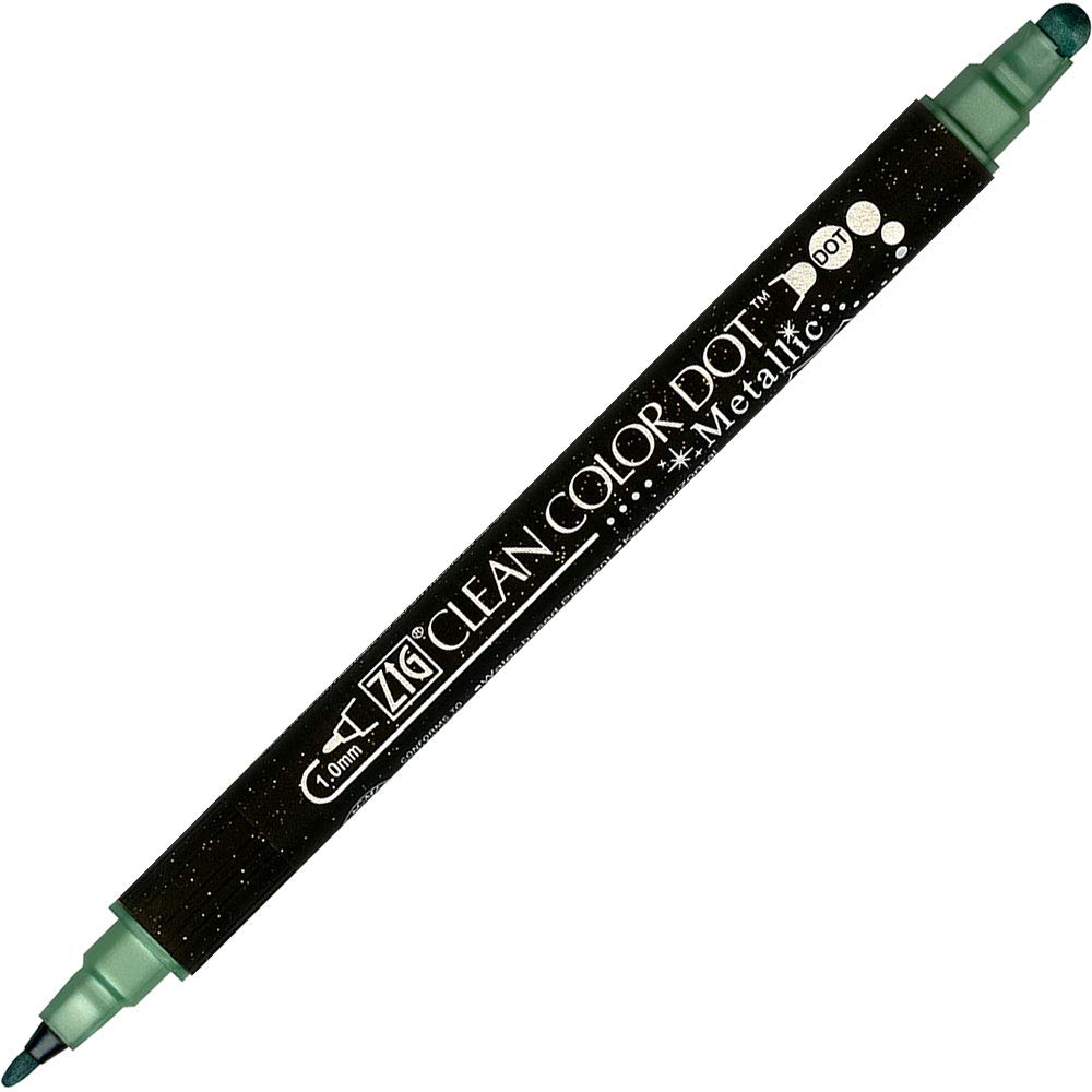 Kuretake ZIG Clean Color Dot Metallic 6-Color Water-Based Pen Set TC-8100/6V