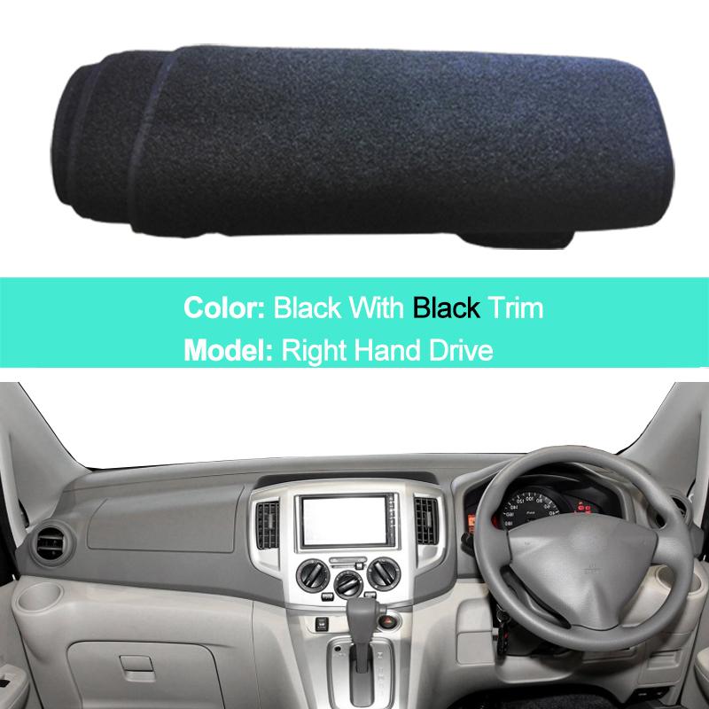 For Nissan NV200 2010 - 2018 LHD RHD 2 Layers Car Dashboard Cover Carpet Cape Rug Pad Carpet Dashmat Sun Shade Pad 2017 2016