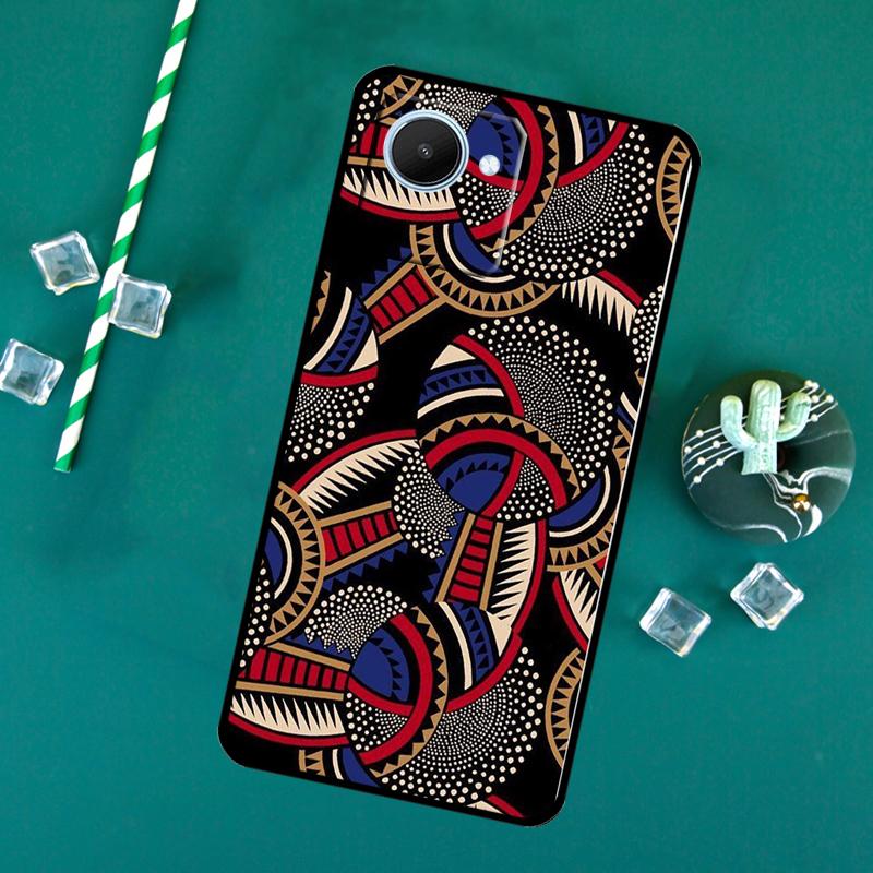 African Wax Print Design For Realme C71 C75 C55 C53 C67 C61 C33 C63 C51 10 11 12 13 14 Pro Plus C65 GT7 15 Pro Case