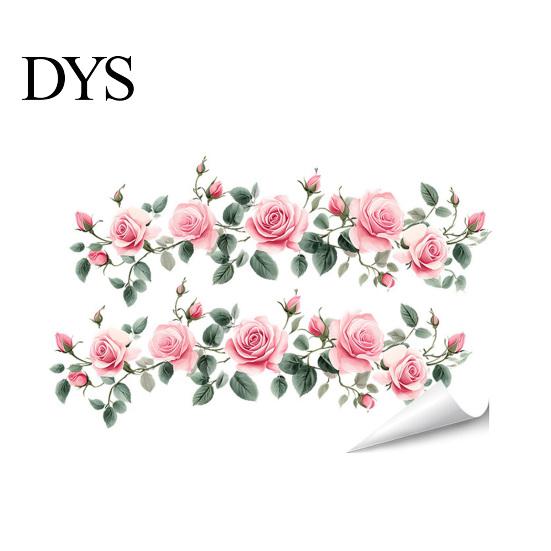 Multi-scenario Wall Decoration Flowers Plants Sticker Self-Adhesive Hanging Vines Wildflower Butterfly Healing Home Decor Removable Art Mural