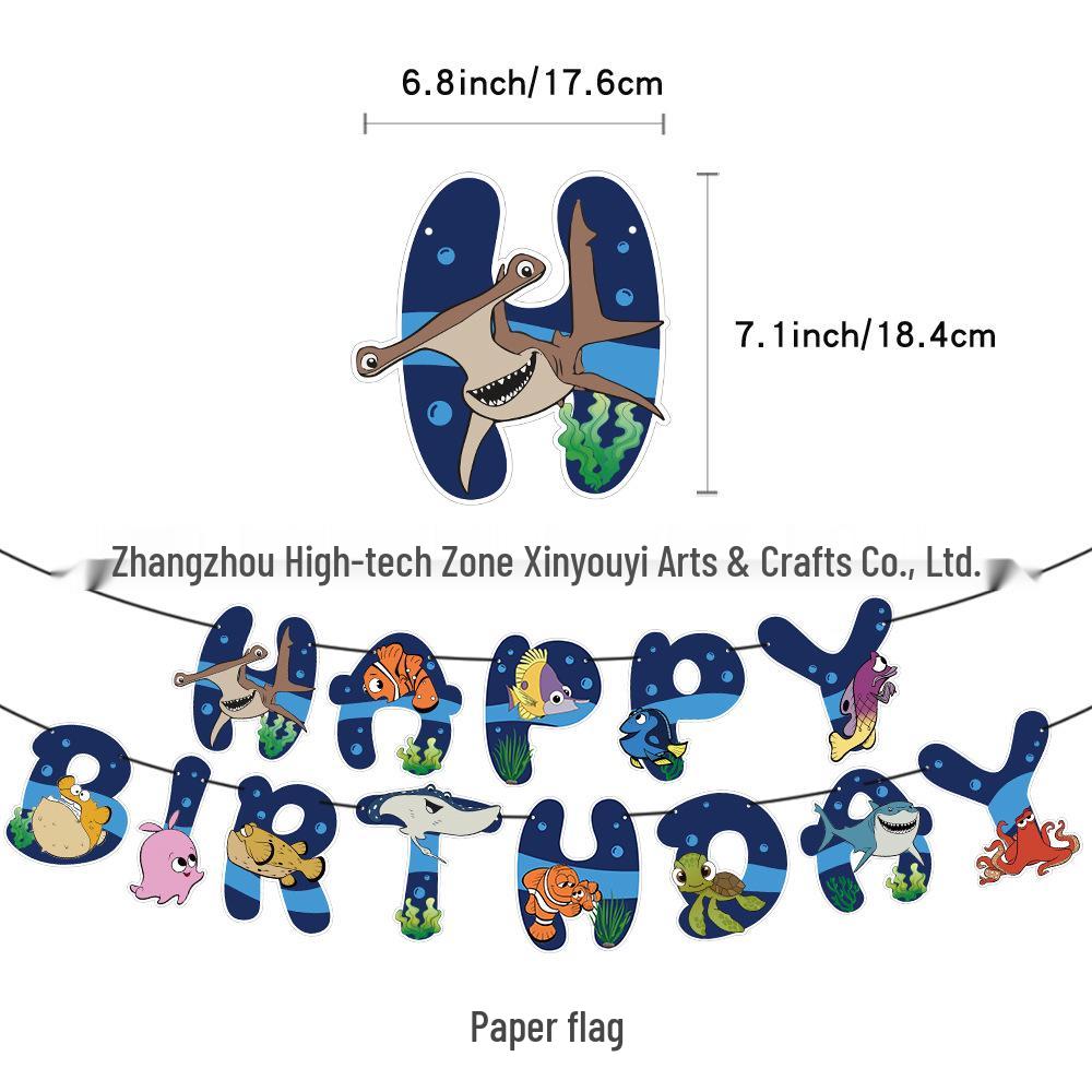 In Stock: Finding Nemo Birthday Decorations - Bunting & Balloons