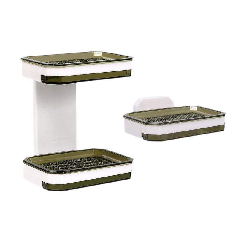 Luxury Double-Layer Soap Dish with Drainage