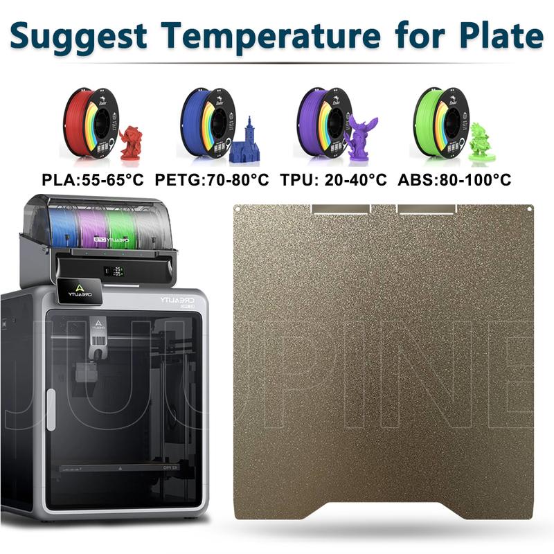 For Creality K2 PEI Bed K2 Pro Build Plate Double sided Frosted PEI Powder Coating 3d Printer K2 Pro Accessories