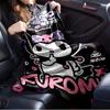 1pc Kuromi Cute Cartoon Character Home Decor Blanket - Seasonal Universal Comfortable Washable Gift for All Ages, Perfect for All Family, Av
