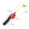 For Outdoor Fishing Portable Accessories Shrimp Crab Fishing Rod Fishing Tackle Pole with Clip 34cm Winter Outdoor Ice (random)