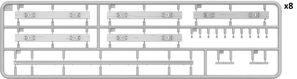 Miniart Railroad Crossing and Barrier Plastic Model MA35666 1/35 (Diorama)
